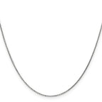 10k White Gold .95mm D/C Cable Chain