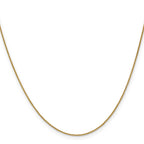 0.8mm 10K Yellow Gold Spiga Wheat Chain - Sophia Jewelers