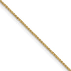 0.8mm 10K Yellow Gold Spiga Wheat Chain - Sophia Jewelers