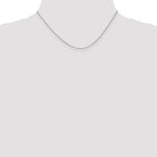0.8mm 10K White Gold Spiga Wheat Chain - Sophia Jewelers