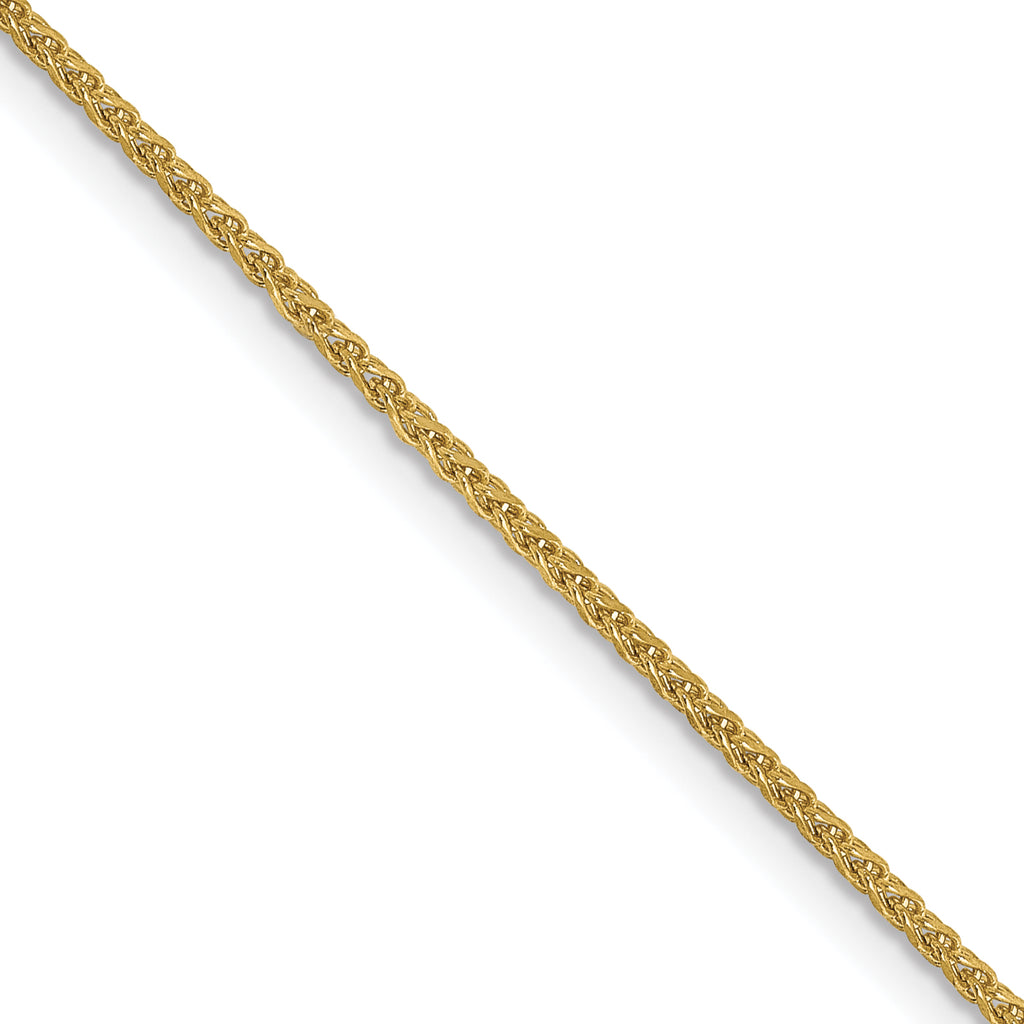 1.25mm 10K Yellow Gold Spiga Wheat Chain - Sophia Jewelers