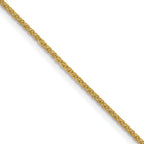 1.25mm 10K Yellow Gold Spiga Wheat Chain - Sophia Jewelers