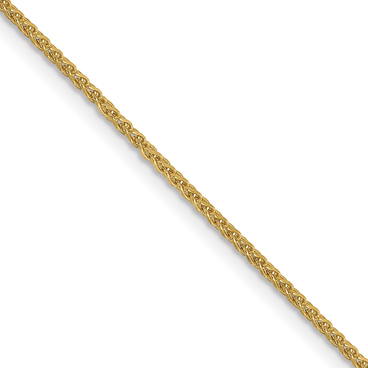 1.25mm 10K Yellow Gold Spiga Wheat Chain - Sophia Jewelers