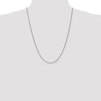 10k White Gold 1.25mm D/C Spiga Chain