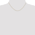 0.5mm 10K White Gold Baby Box Chain - Sophia Jewelers