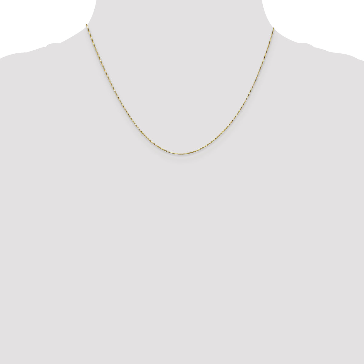 10k White Gold .5mm Baby Box Chain