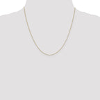 10k White Gold .5mm Baby Box Chain