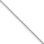 0.5mm 10K White Gold Baby Box Chain - Sophia Jewelers