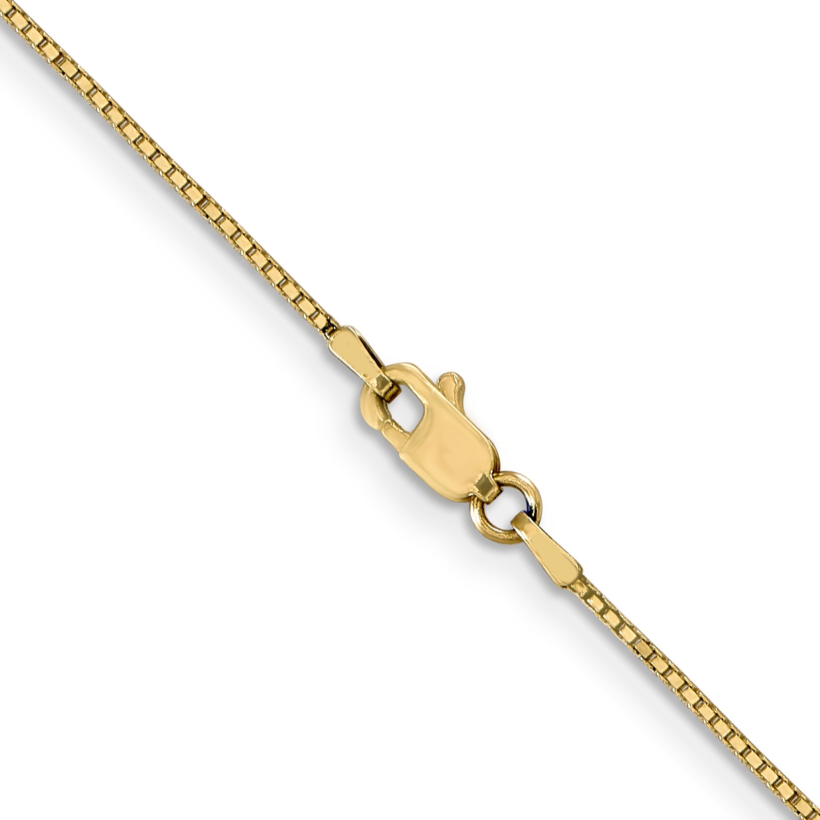 0.9mm 10K Yellow Gold Box Chain Secondary image