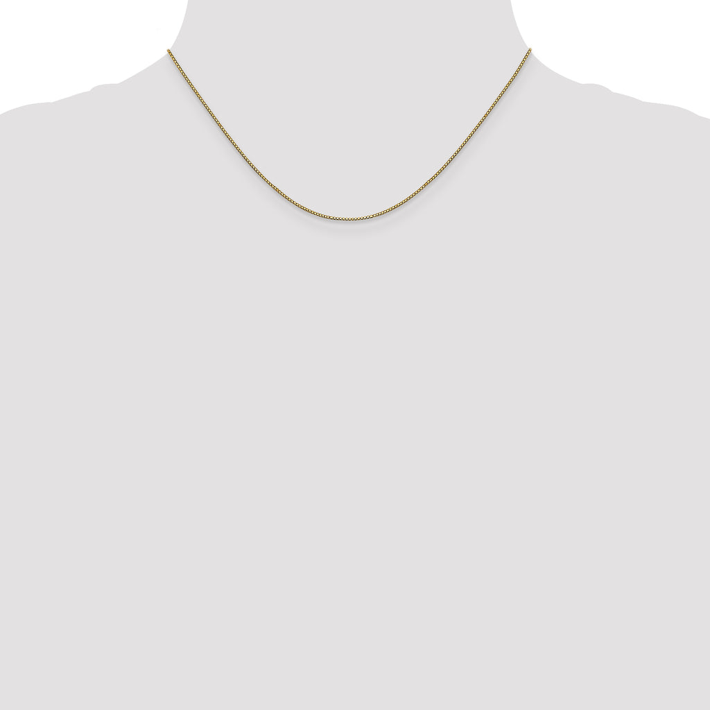 0.9mm 10K Yellow Gold Box Chain - Sophia Jewelers