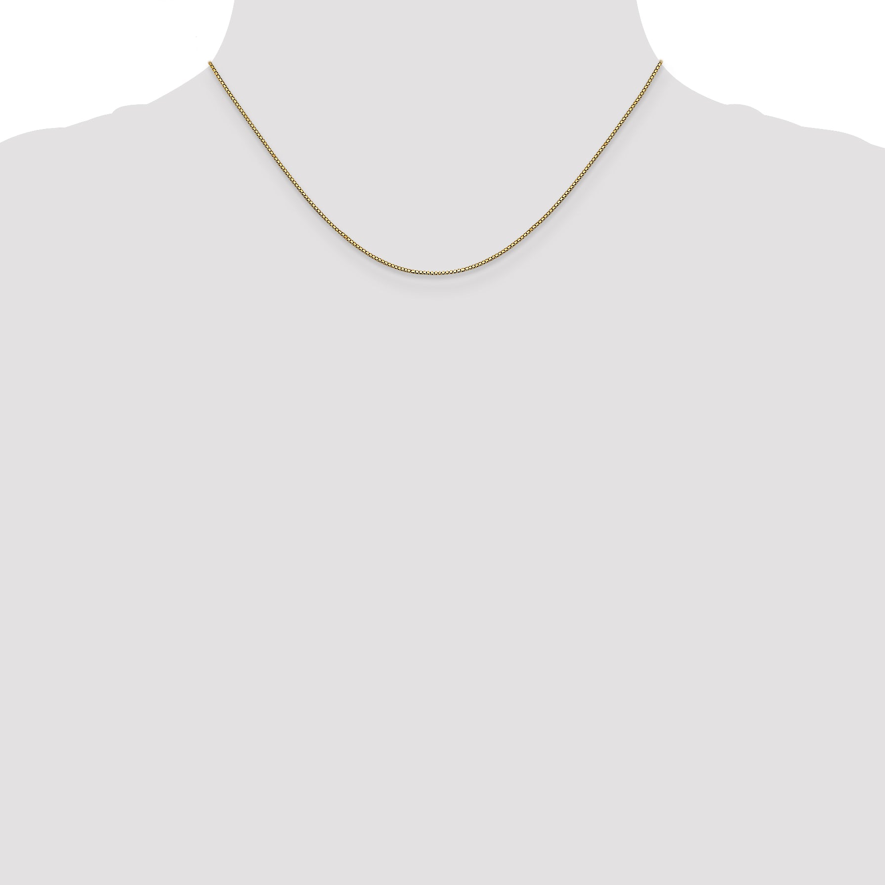 0.9mm 10K Yellow Gold Box Chain - Sophia Jewelers