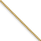 0.9mm 10K Yellow Gold Box Chain - Sophia Jewelers