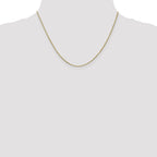 10k White Gold 1mm Box Chain