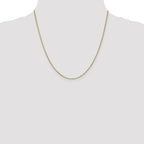 10k White Gold 1mm Box Chain