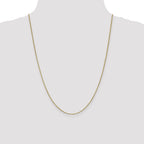 10k White Gold 1mm Box Chain