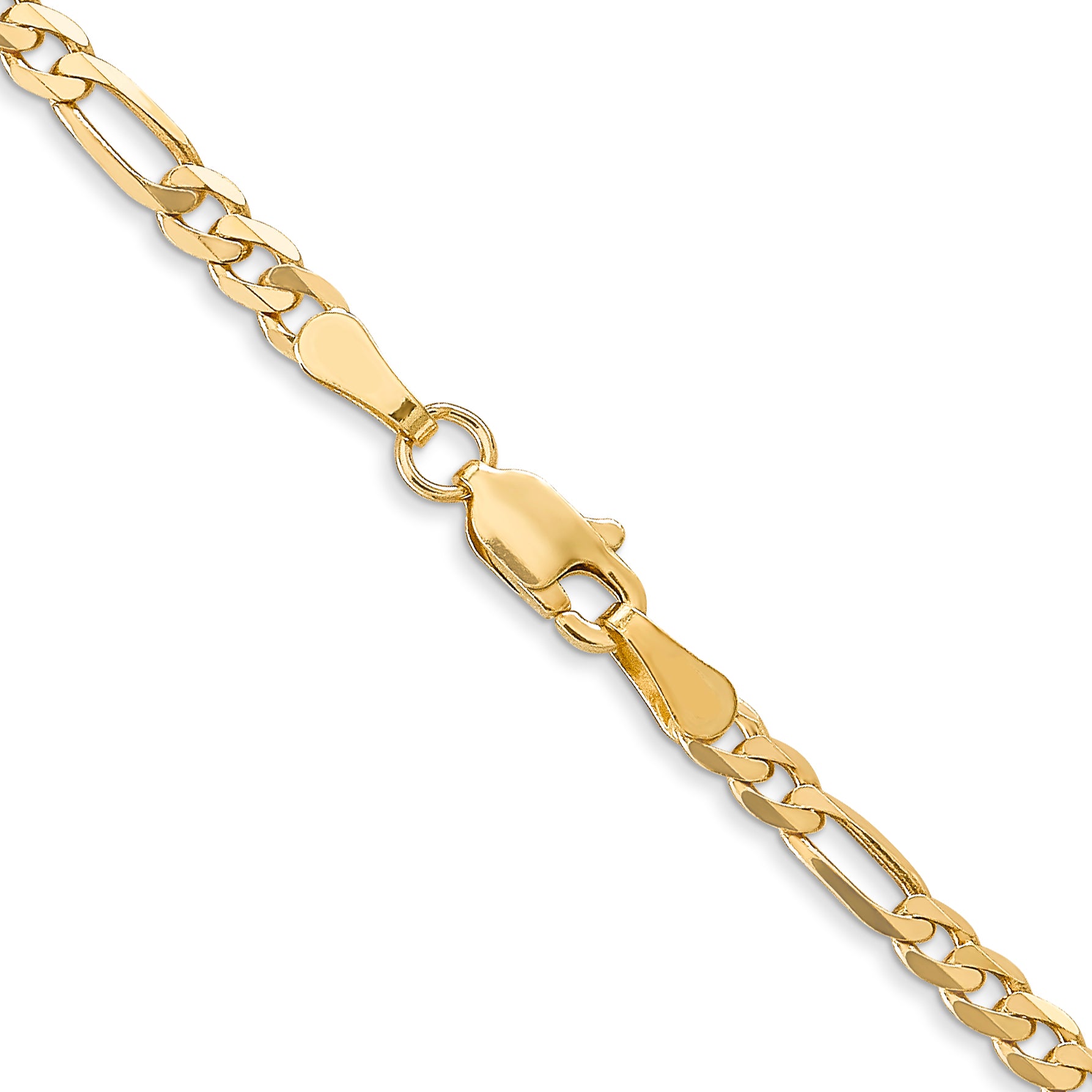 3.25mm 10K Yellow Gold Figaro Chain - Sophia Jewelers