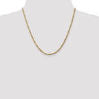 10k 3.25mm Flat Figaro Chain