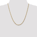 10k 3.25mm Flat Figaro Chain