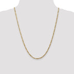 10k 3.25mm Flat Figaro Chain