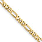 3.25mm 10K Yellow Gold Figaro Chain - Sophia Jewelers