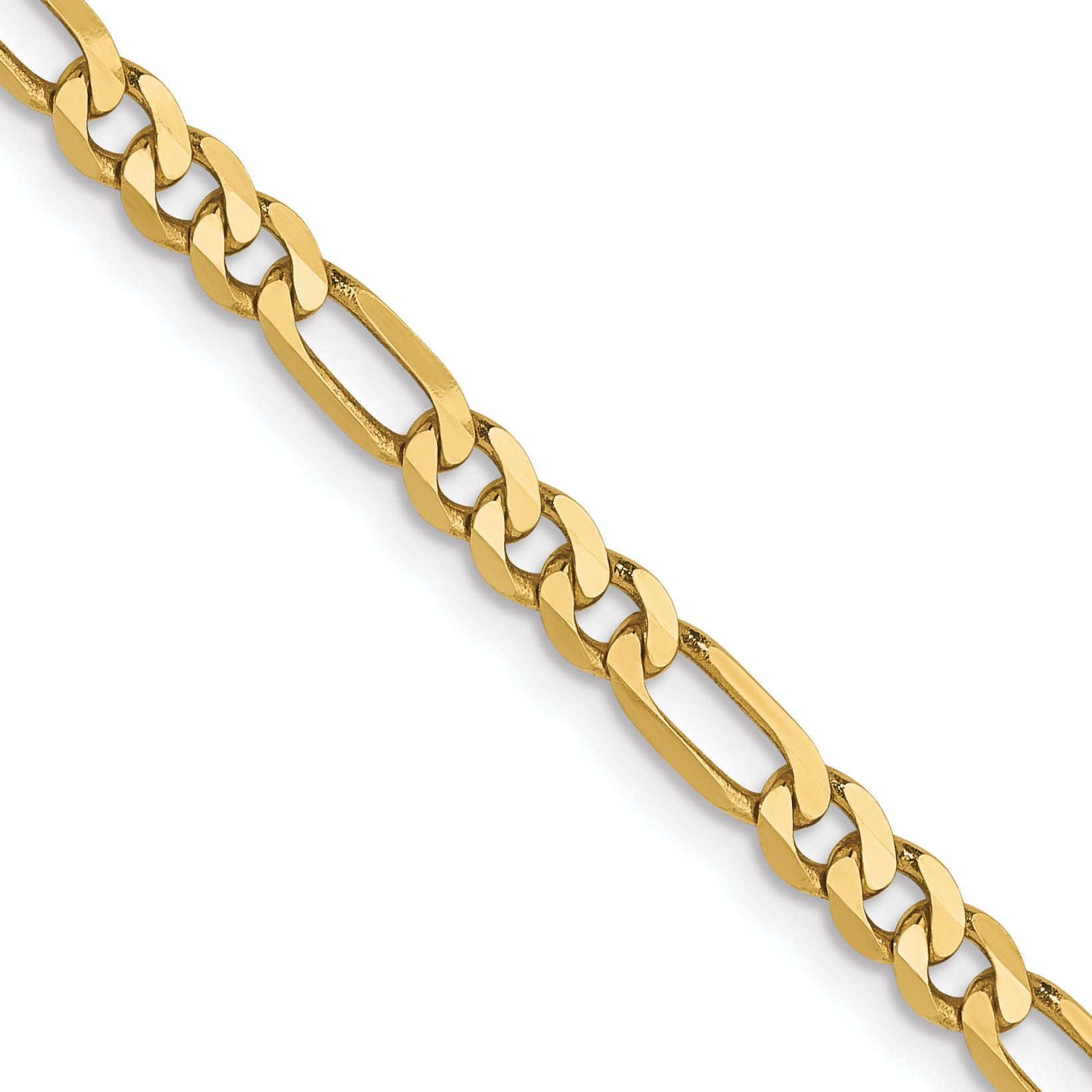 3.25mm 10K Yellow Gold Figaro Chain - Sophia Jewelers