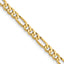 3.25mm 10K Yellow Gold Figaro Chain - Sophia Jewelers