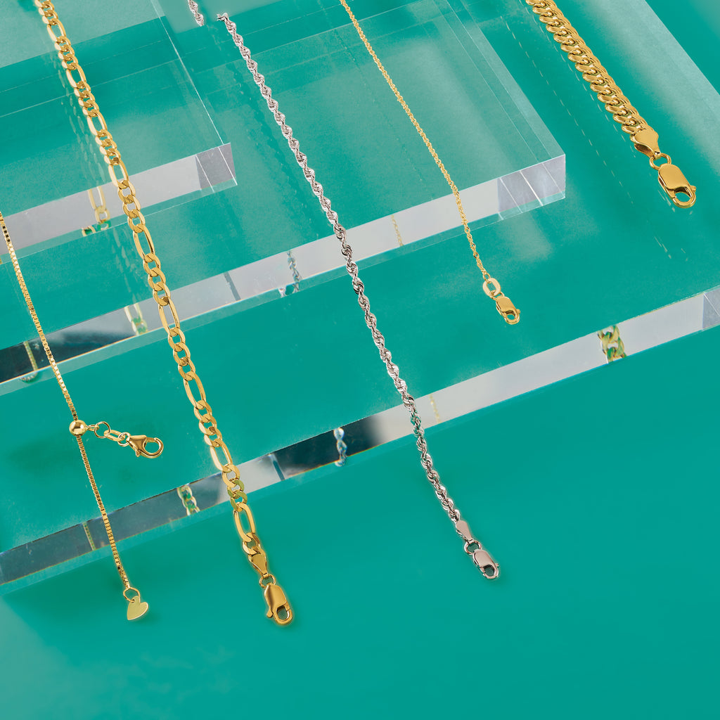 4.0mm 10K Yellow Gold Figaro Chain - Sophia Jewelers