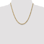 10k 4mm Flat Figaro Chain
