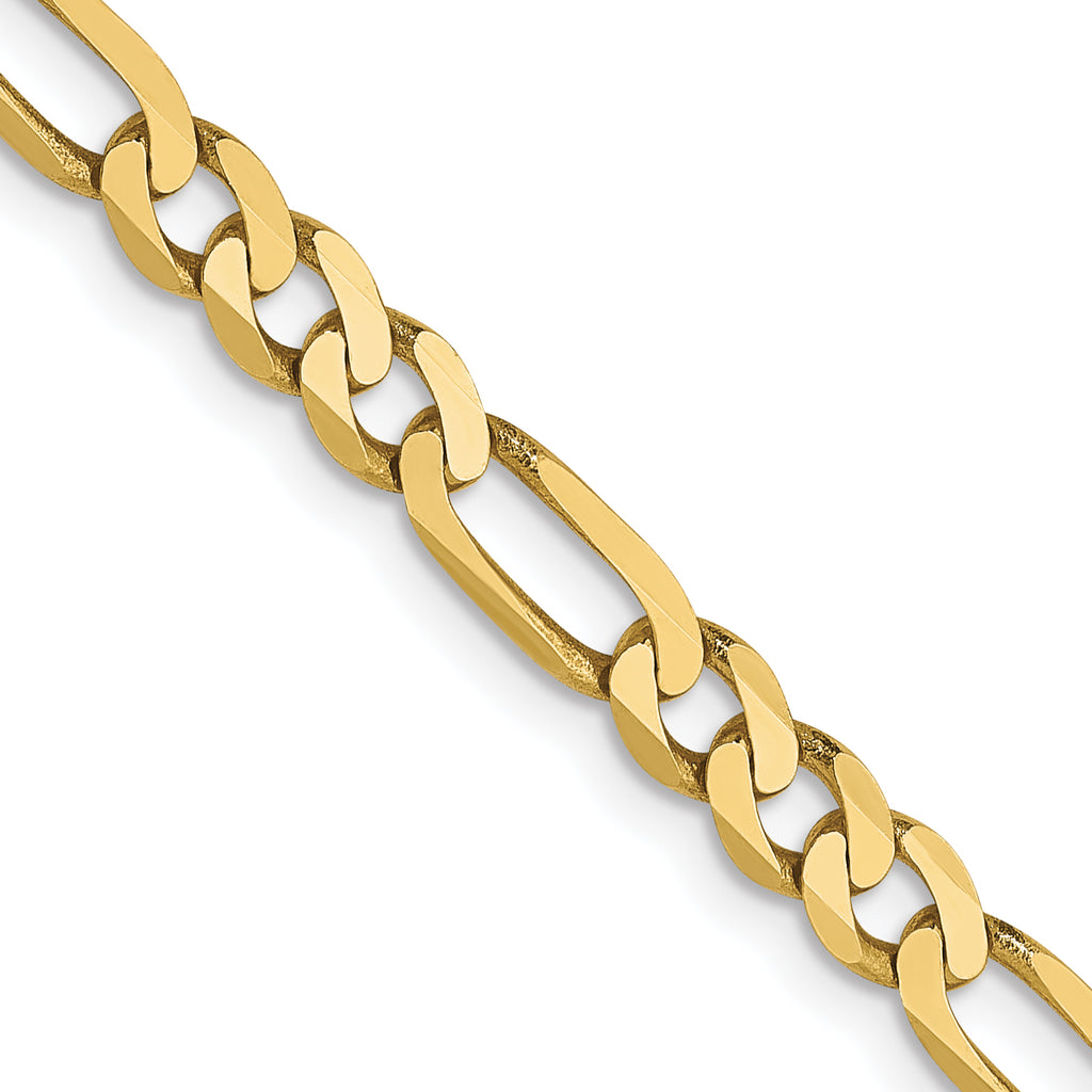 4.0mm 10K Yellow Gold Figaro Chain - Sophia Jewelers