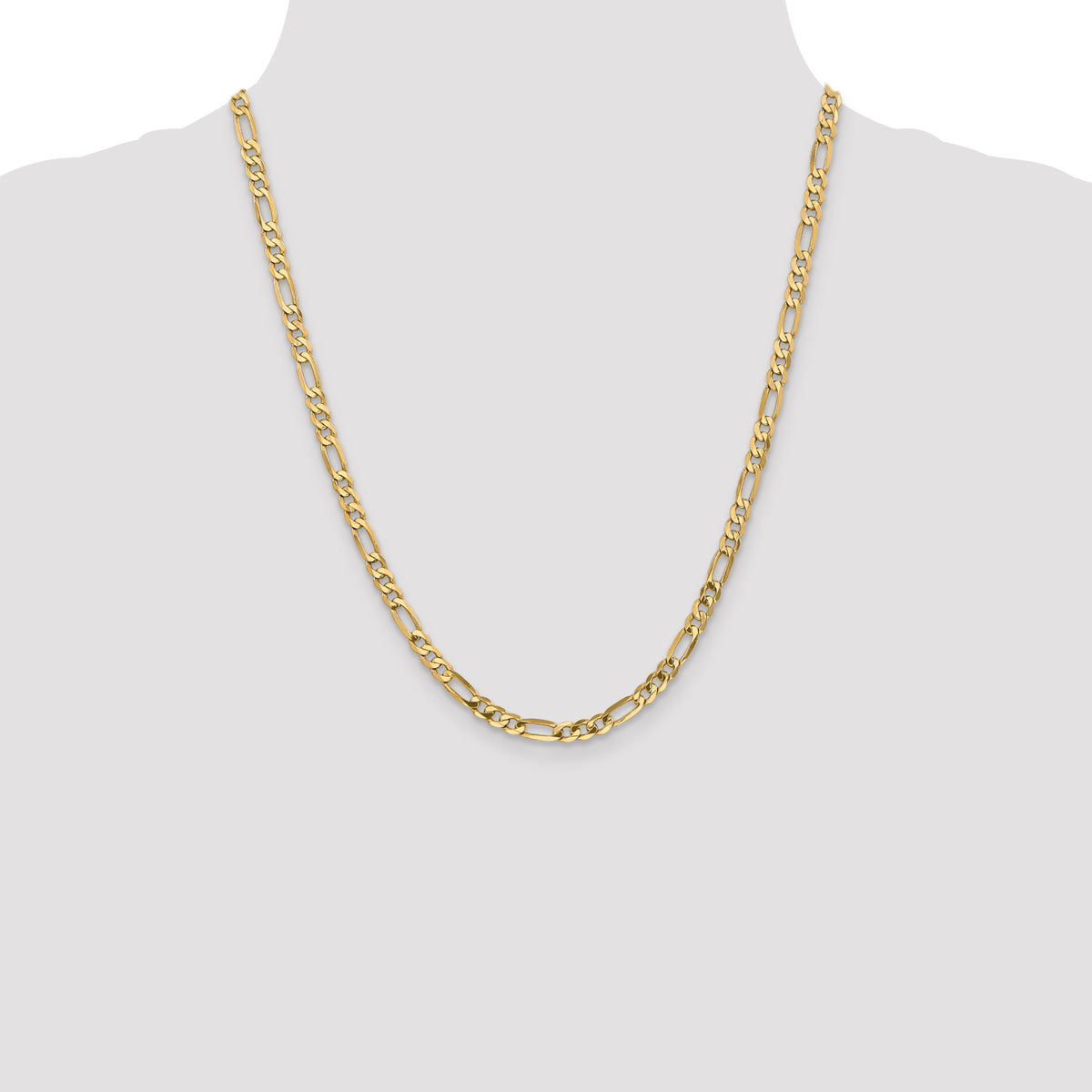 10k 4.75mm Flat Figaro Chain