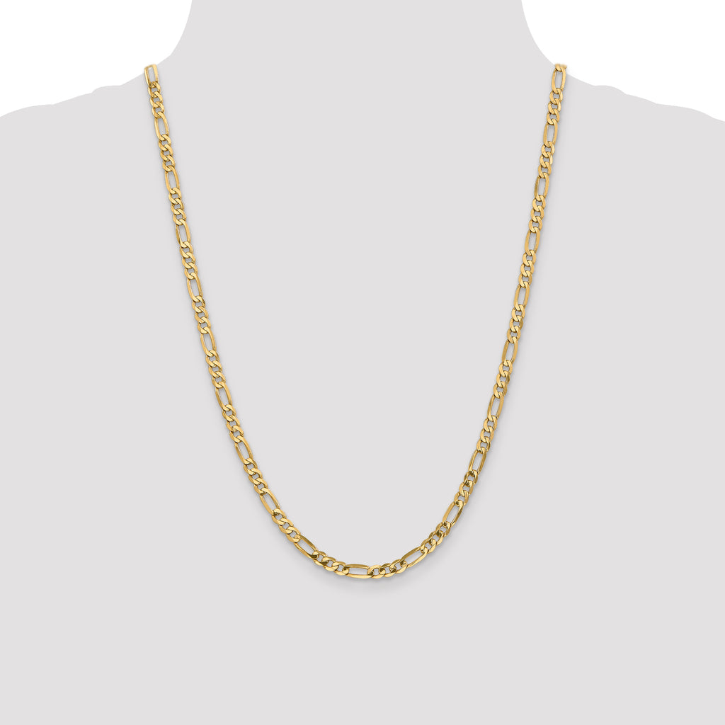 10k 4.75mm Flat Figaro Chain