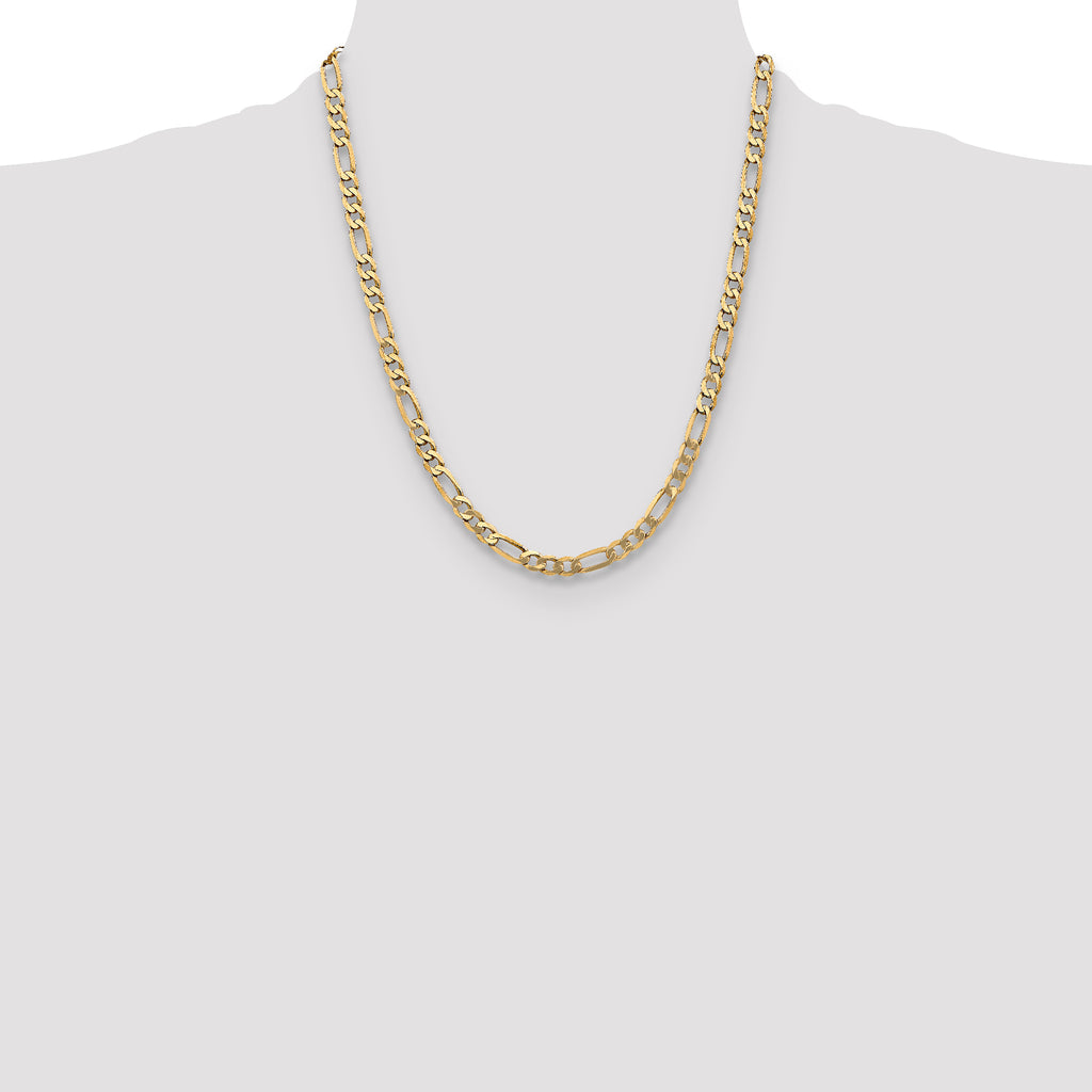 10k 5.25mm Flat Figaro Chain