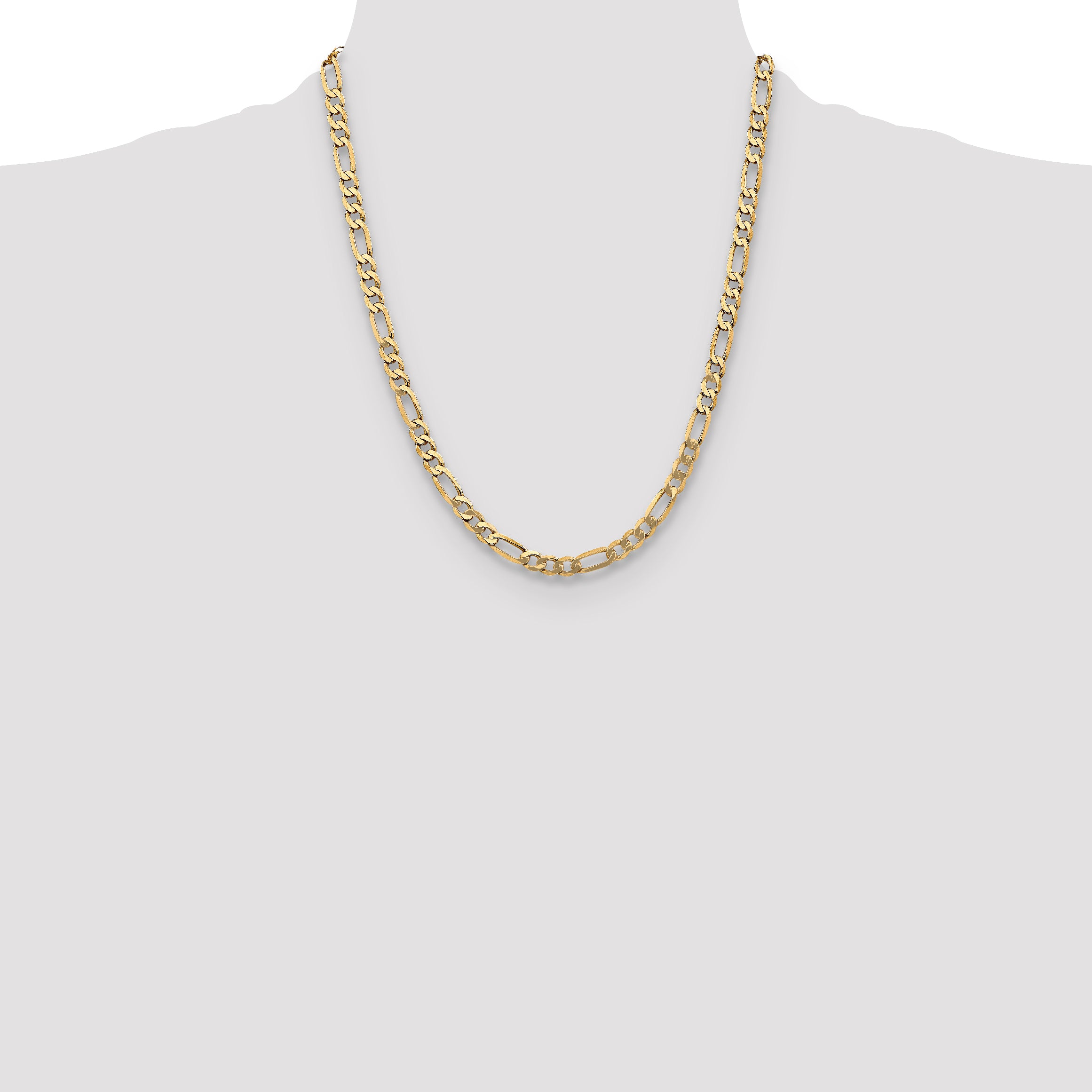 10k 5.25mm Flat Figaro Chain
