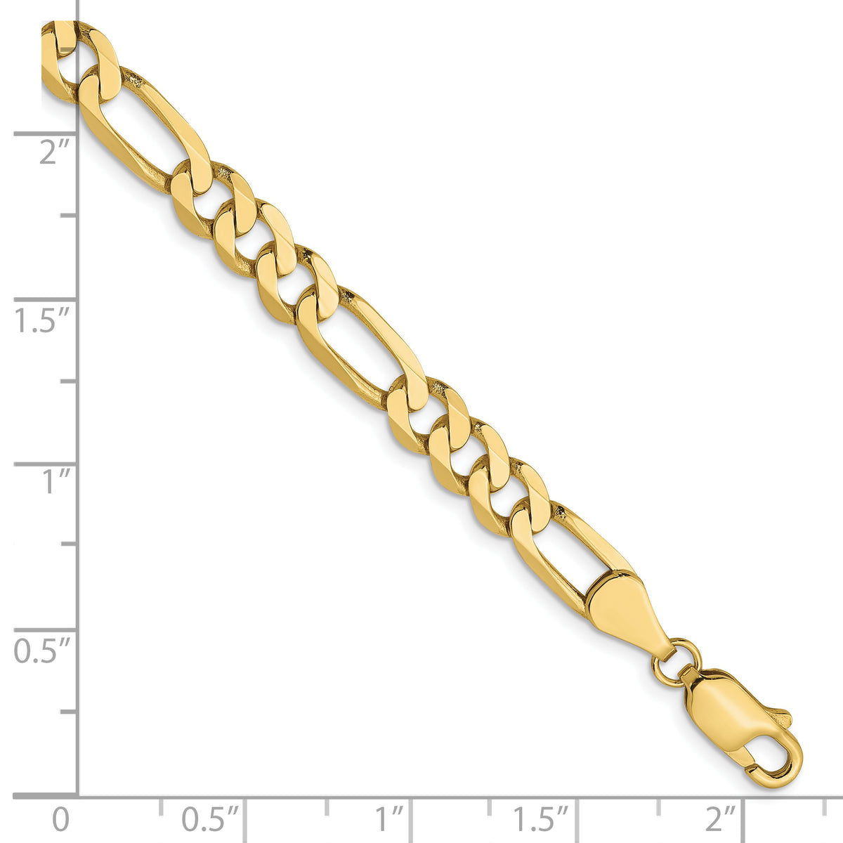 10k 5.25mm Flat Figaro Chain