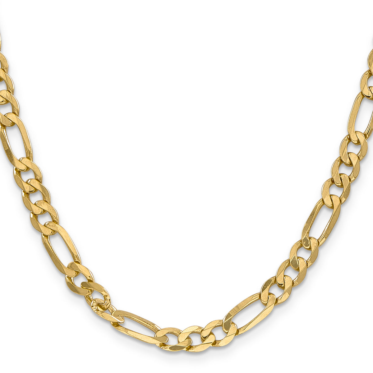 10k 6.25mm Flat Figaro Chain