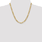 6.25mm 10K Yellow Gold Figaro Chain - Sophia Jewelers