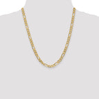 10k 6.25mm Flat Figaro Chain