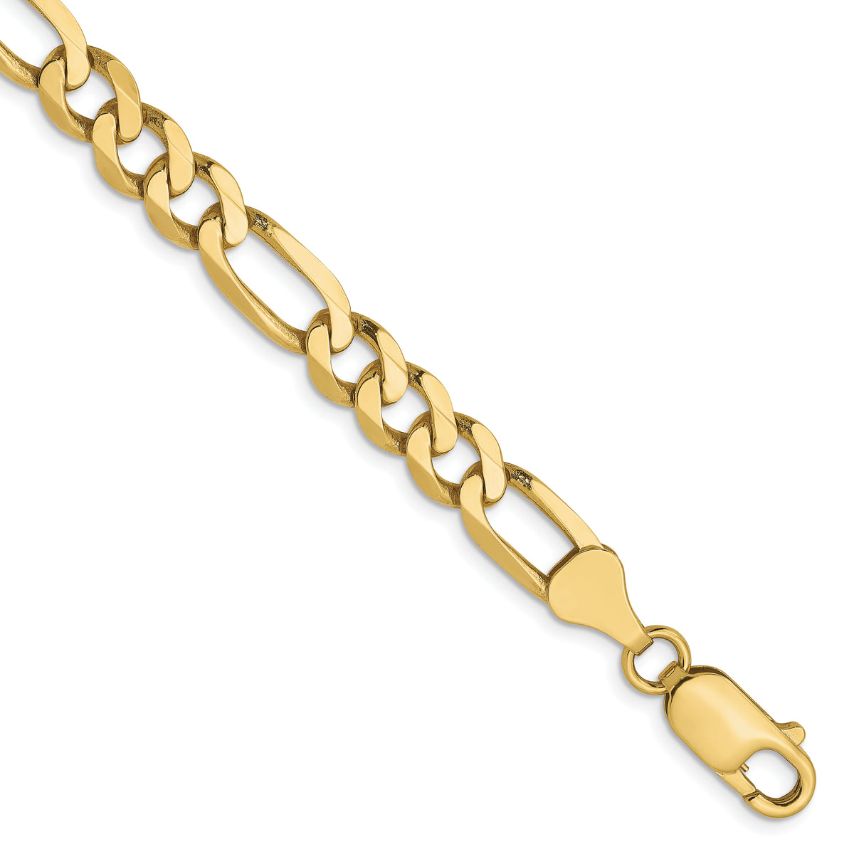10k 6.25mm Flat Figaro Chain