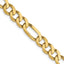 6.25mm 10K Yellow Gold Figaro Chain - Sophia Jewelers