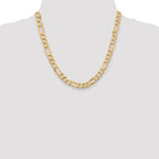 10k 7.5mm Flat Figaro Chain