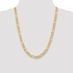 10k 7.5mm Flat Figaro Chain