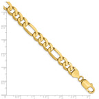 10k 7.5mm Flat Figaro Chain