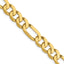 7.5mm 10K Yellow Gold Figaro Chain - Sophia Jewelers