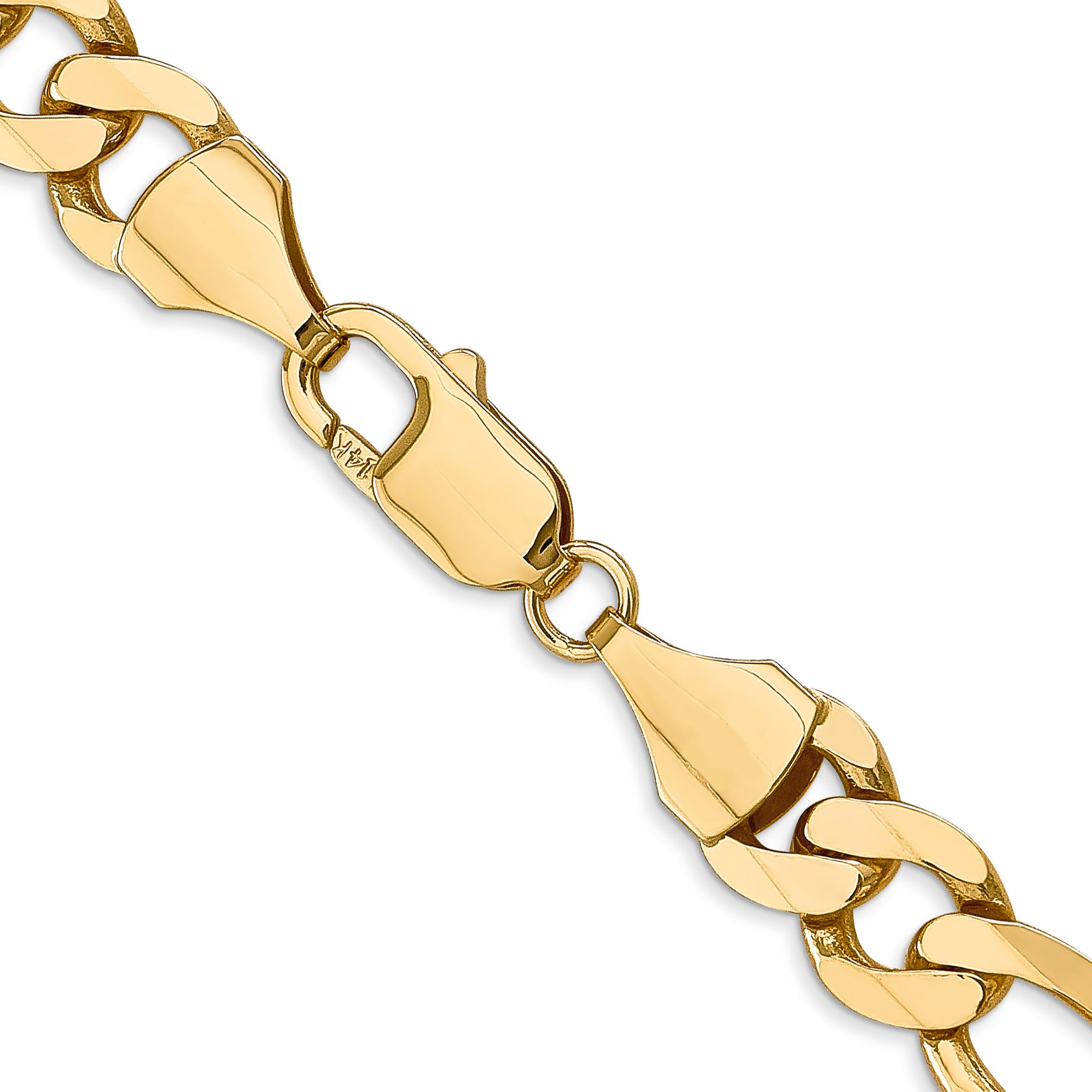 8.75mm 10K Yellow Gold Figaro Chain - Sophia Jewelers