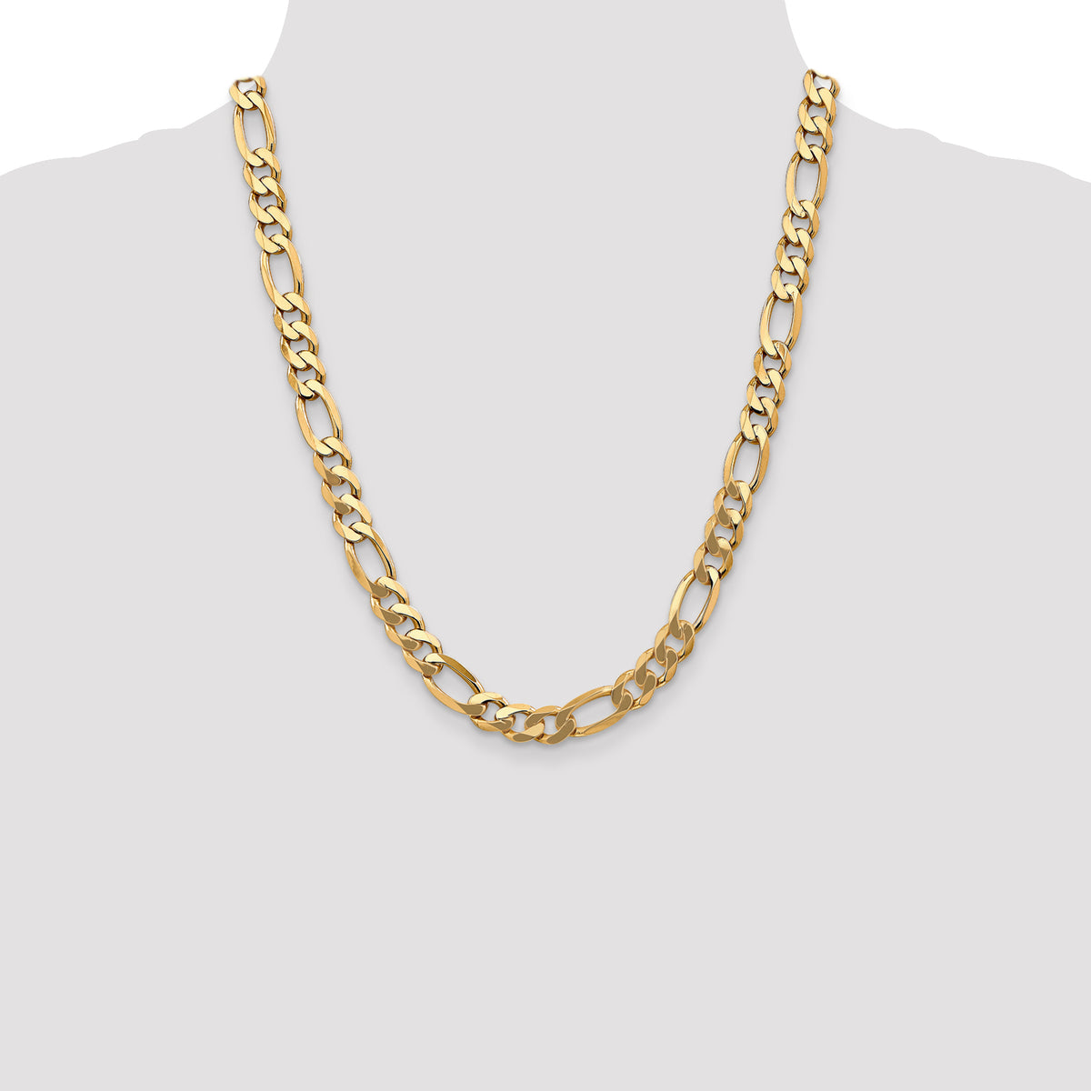 10k 8.75mm Flat Figaro Chain