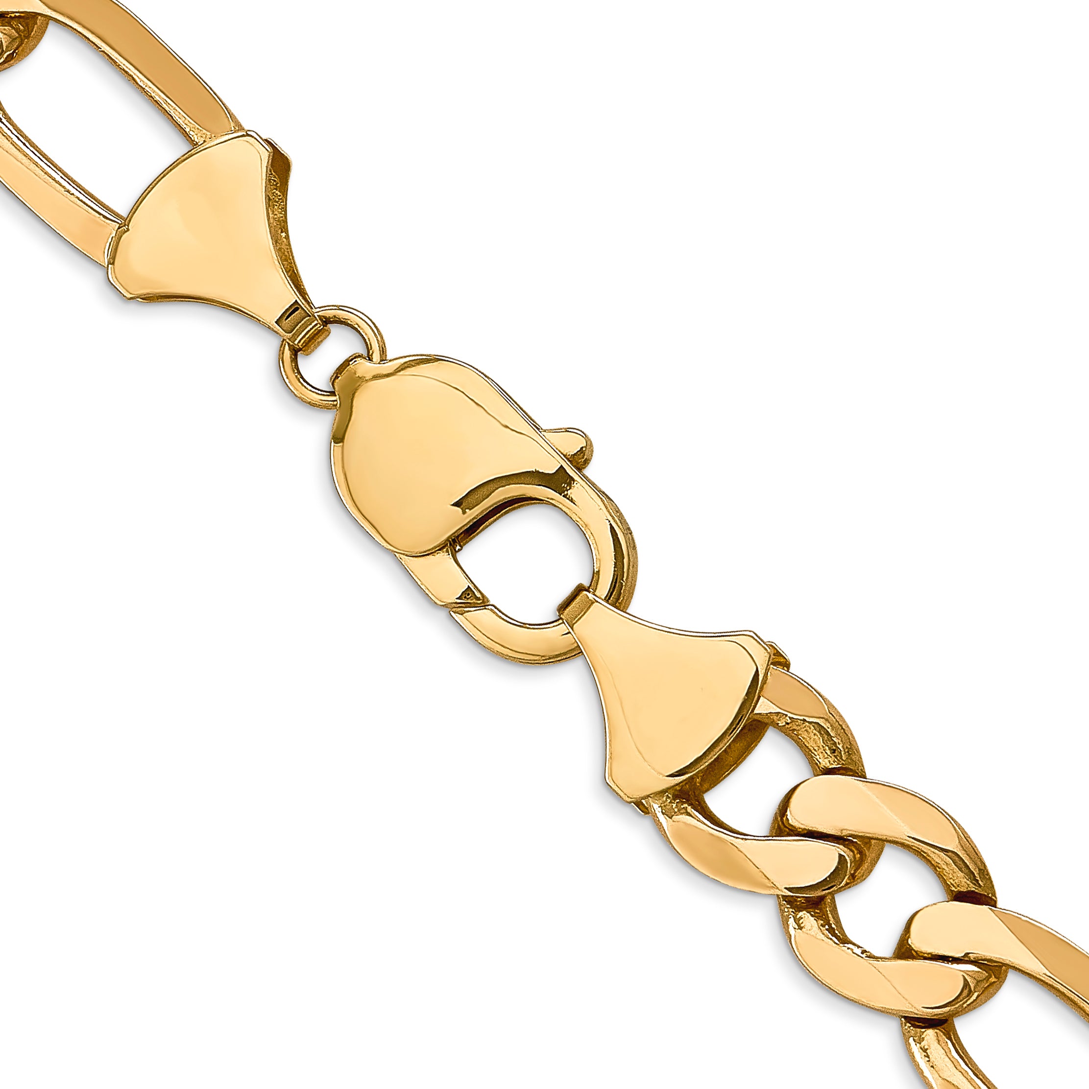 10.0mm 10K Yellow Gold Figaro Chain - Sophia Jewelers