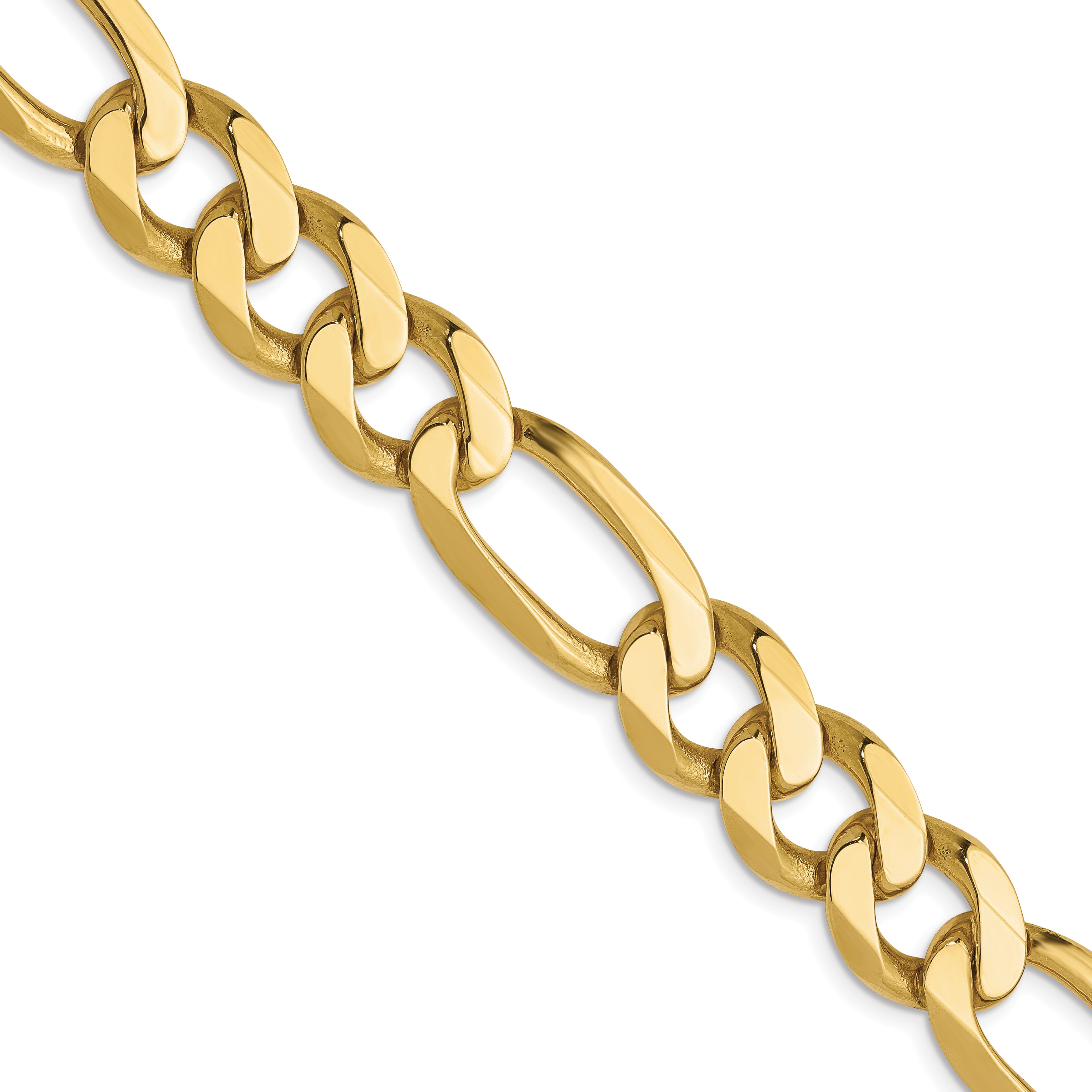 10.0mm 10K Yellow Gold Figaro Chain - Sophia Jewelers