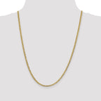 3.1mm 10K Yellow Gold Cuban Link Chain - Sophia Jewelers