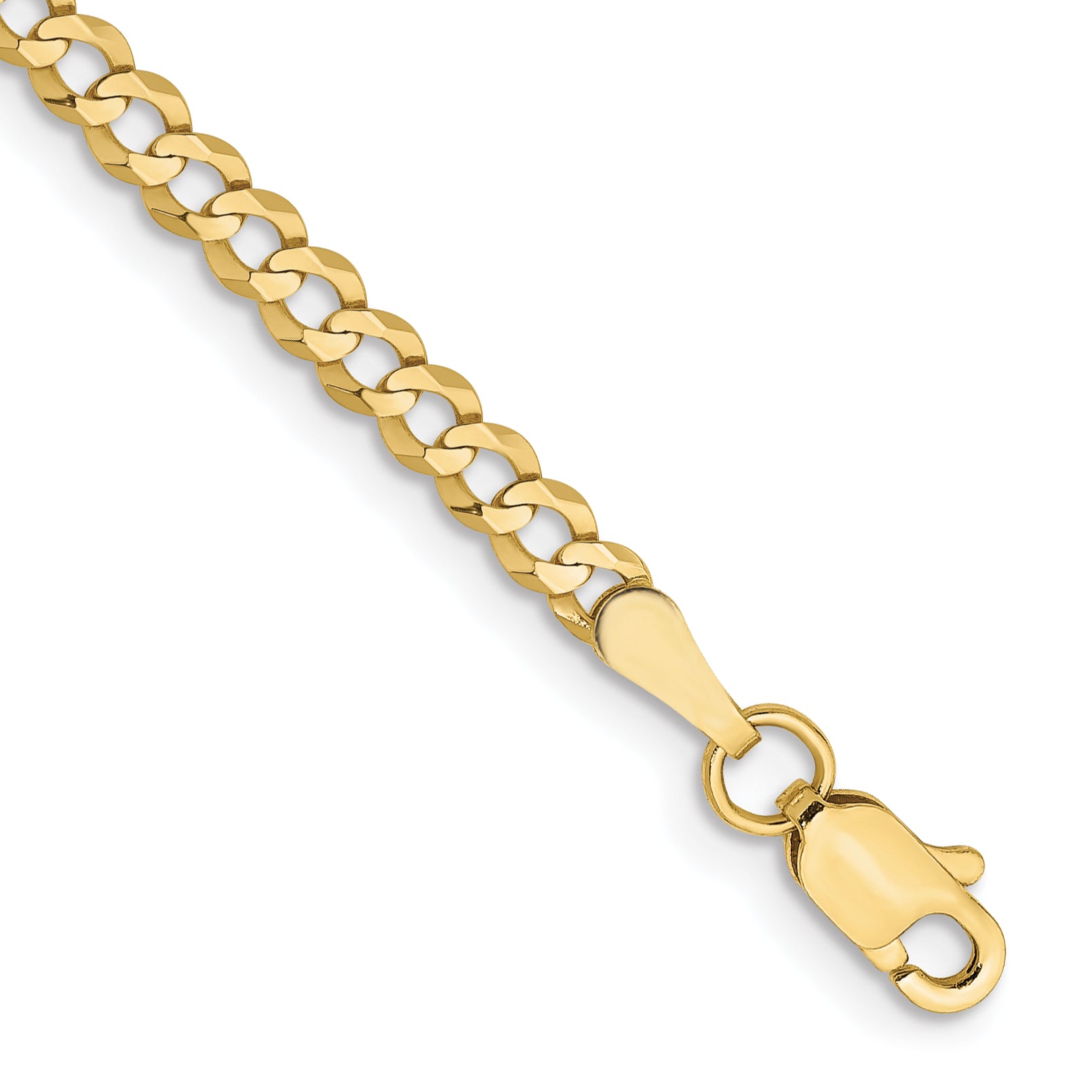 10k 3.1mm Lightweight Flat Cuban Chain