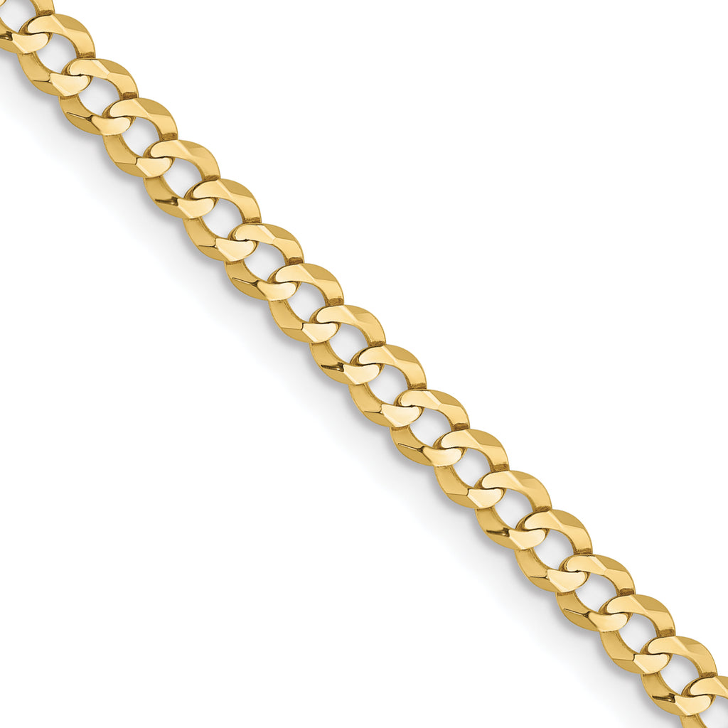 3.1mm 10K Yellow Gold Cuban Link Chain - Sophia Jewelers